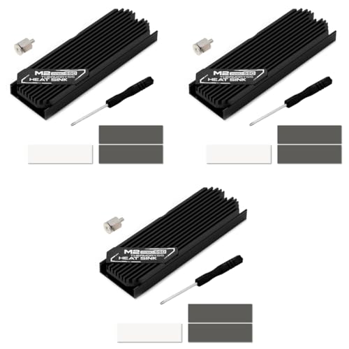 ZORBES® M.2 SSD NVMe Heat Sink 2280 Hard Disk Aluminum with Thermal Pad for PCIe SATA PC Radiator 3 PCS ZORBES® M.2 SSD NVMe Heat Sink 2280 Hard Disk Aluminum with Thermal Pad for PCIe SATA PC Radiator 3 PCS